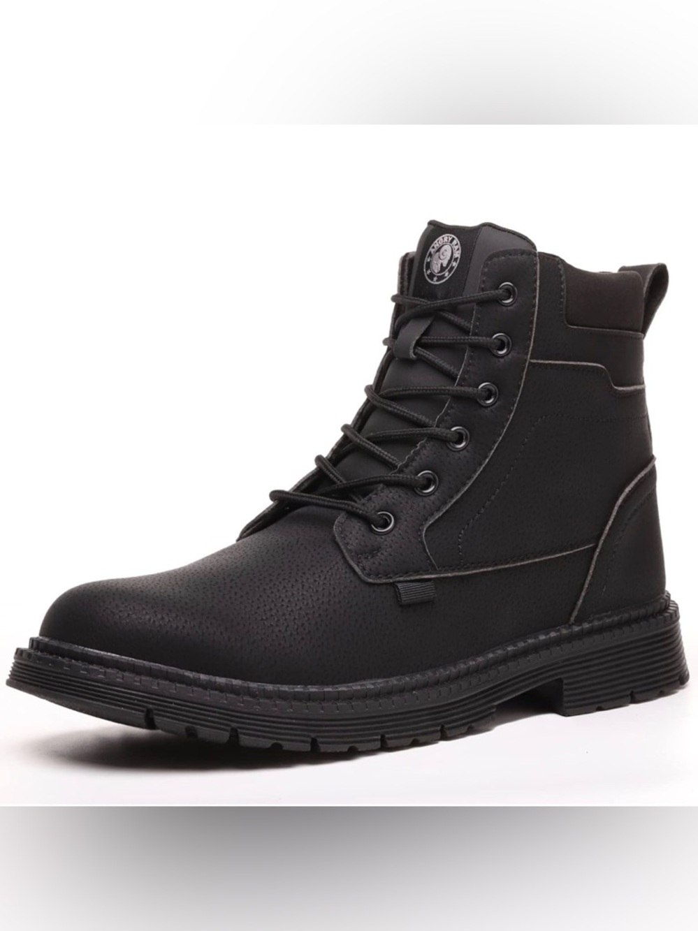 ANGRYRAM Steel Toe Boots Comfortable Waterproof Construction Work Boots